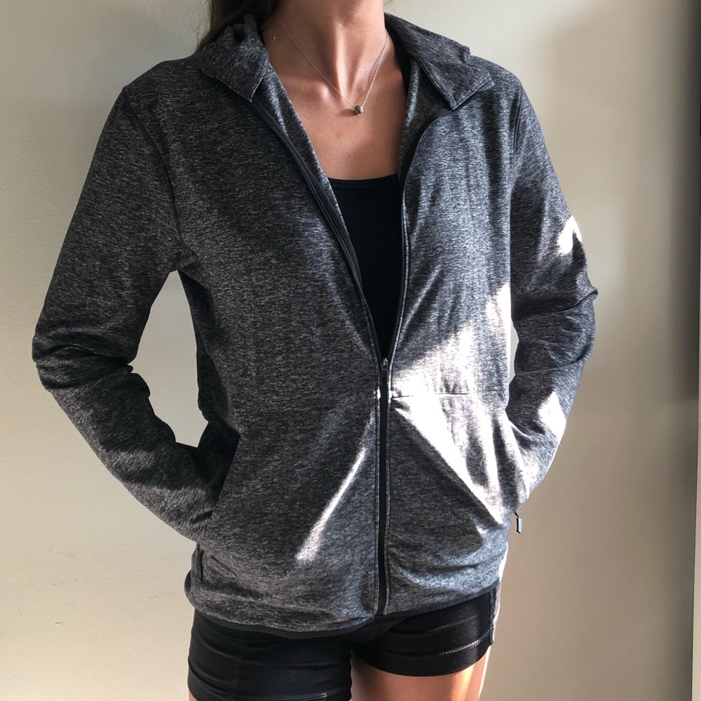NWOT Lululemon heathered zip up hooded jacket